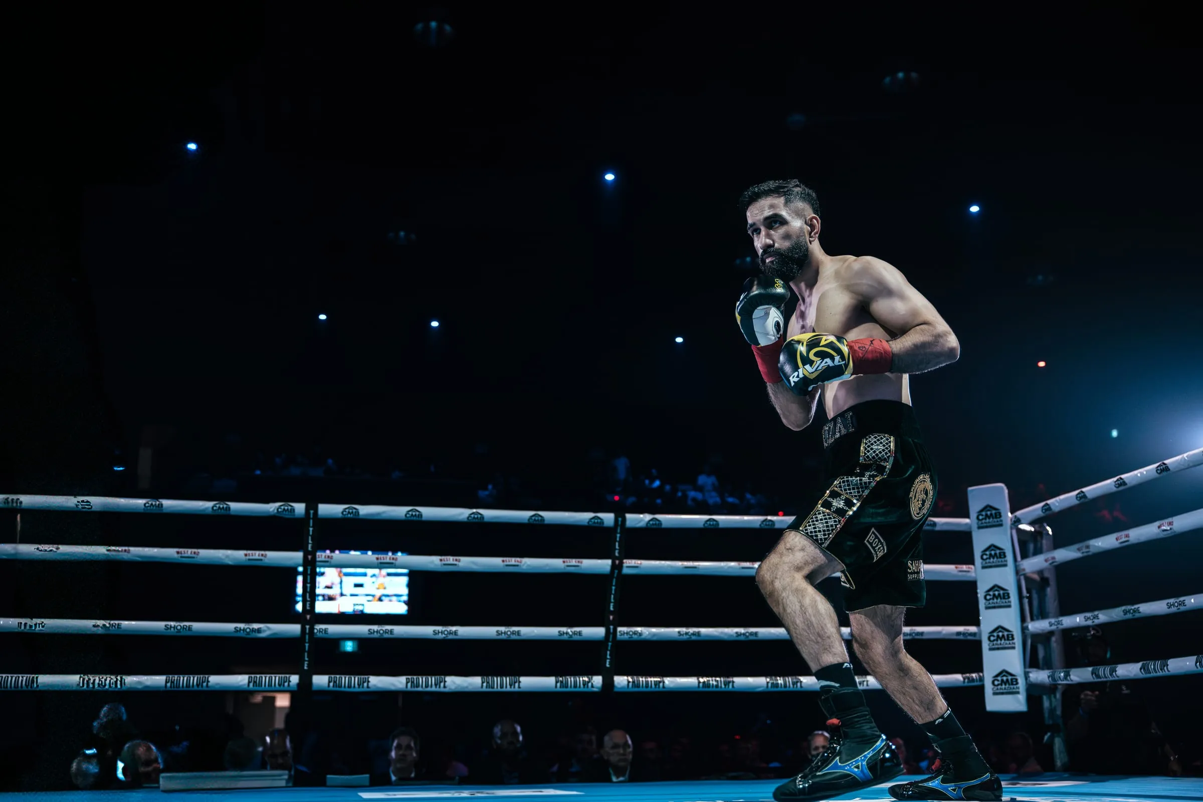 Exchange during a professional bout